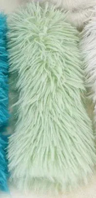 Soft plush cat toy pillow in green, white, blue, or pink, measuring 27x10 cm.