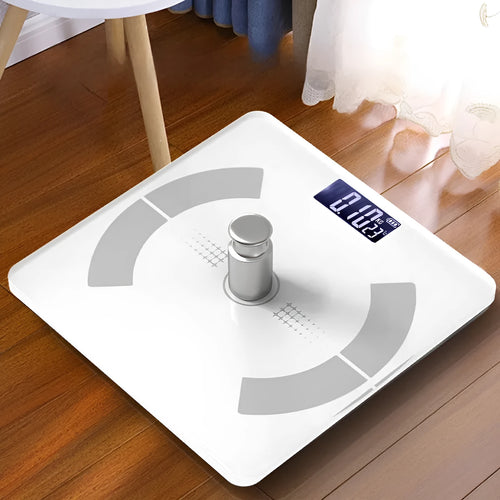 Bluetooth smart body fat scale in black, white or pink colours with USB charging option