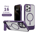 Metallic paint magnetic phone case for iPhone with TPU PC metal construction in wine red colour