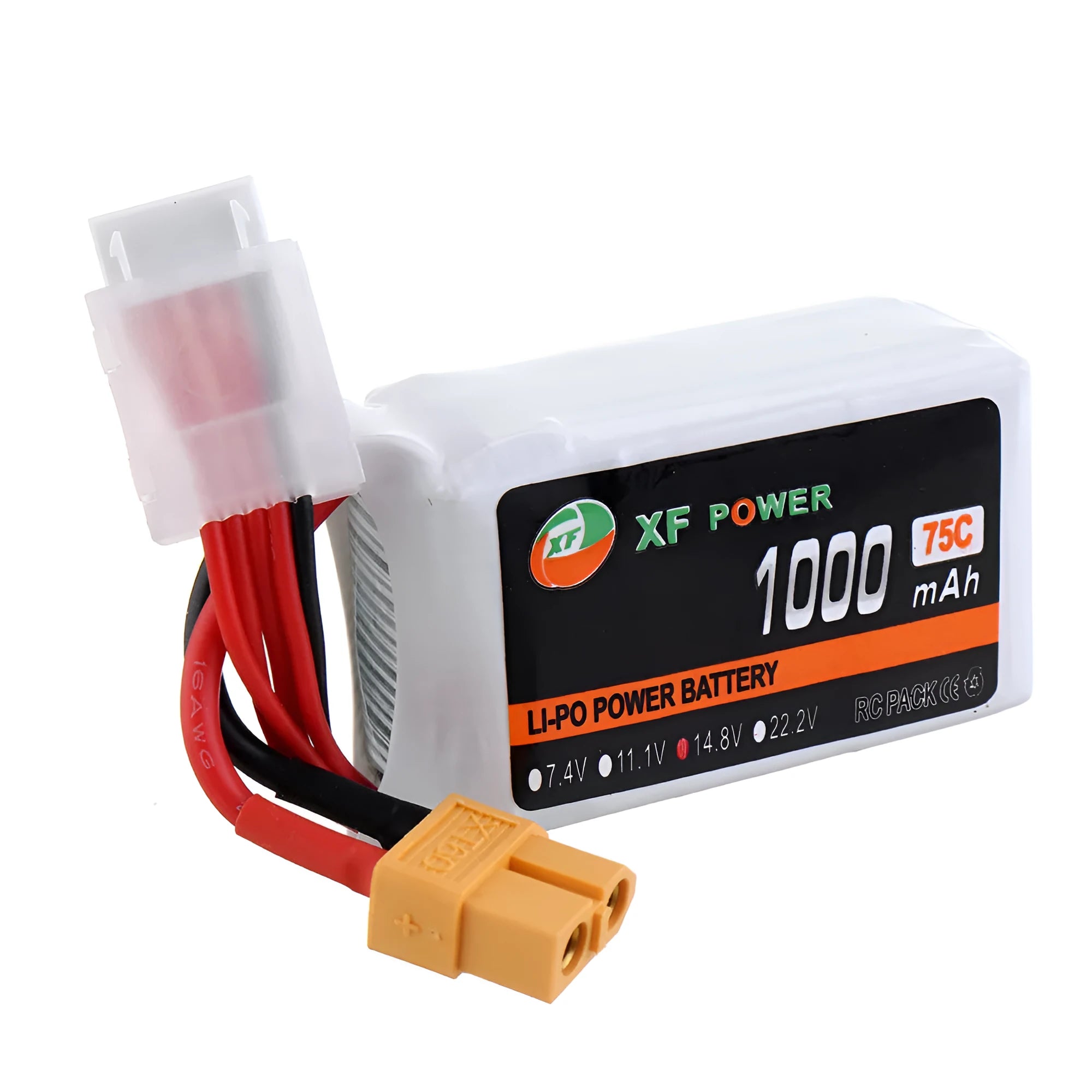 XF Power 14.8V 1000mAh graphene drone lithium battery with XT60 connector