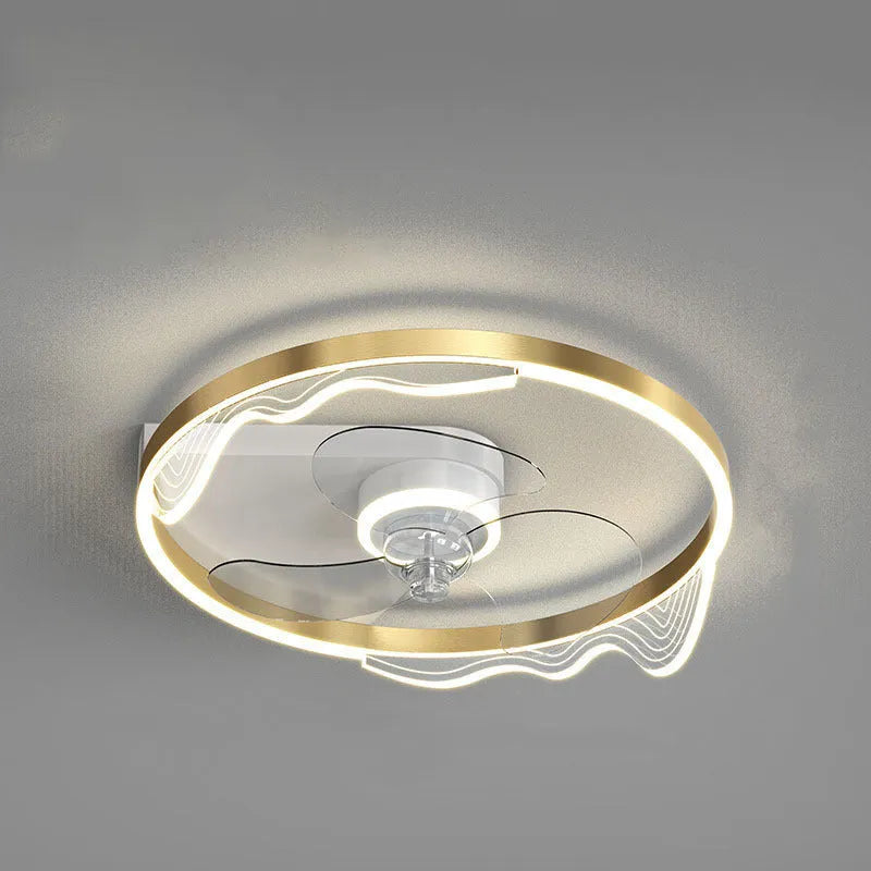 Modern simple Nordic design white LED ceiling lamp for a child's bedroom.