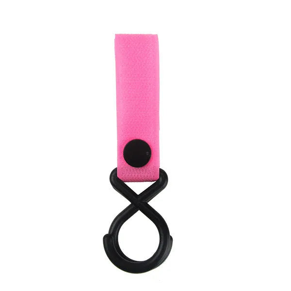 Nylon luggage velcro hook in assorted colours on white background with independent OPP packaging.