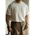 Casual loose top with terry texture fabric and raglan sleeves in three colour options