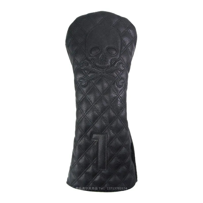 A black waterproof PU protective cover for a golf wooden pole.