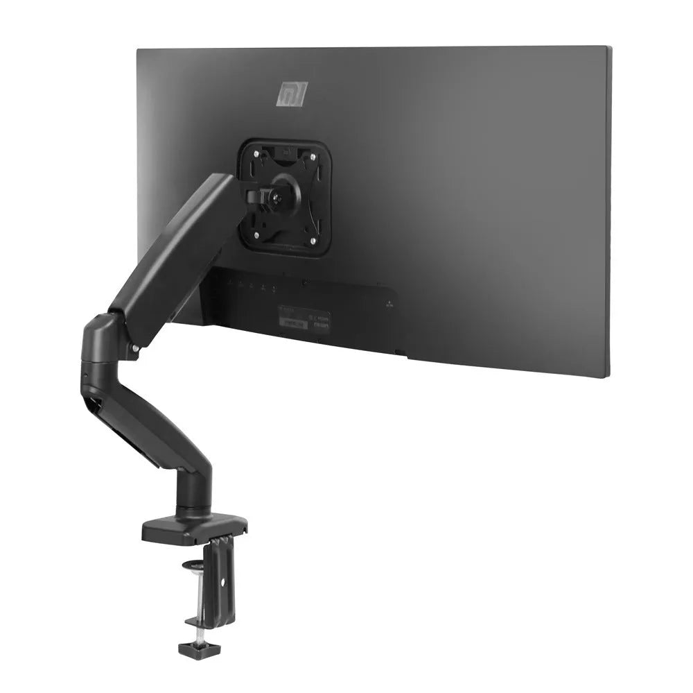 Black rotating telescopic LCD screen bracket showing adjustable monitor mount