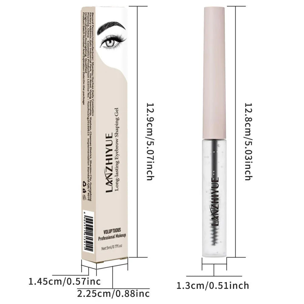 White eyelash growth liquid bottle for eyelash thickening and lengthening treatment