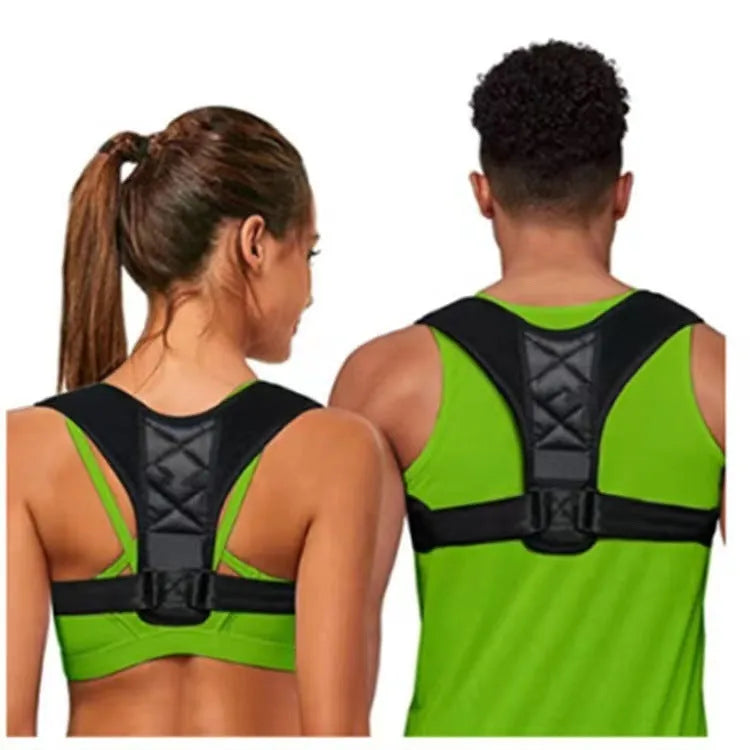Nylon back posture correction belt in free size for anti-humpback support.