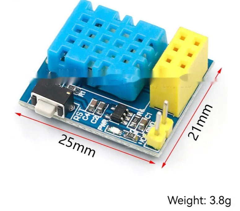 Temperature and humidity WiFi node module with DHT11 sensor for wireless environmental monitoring