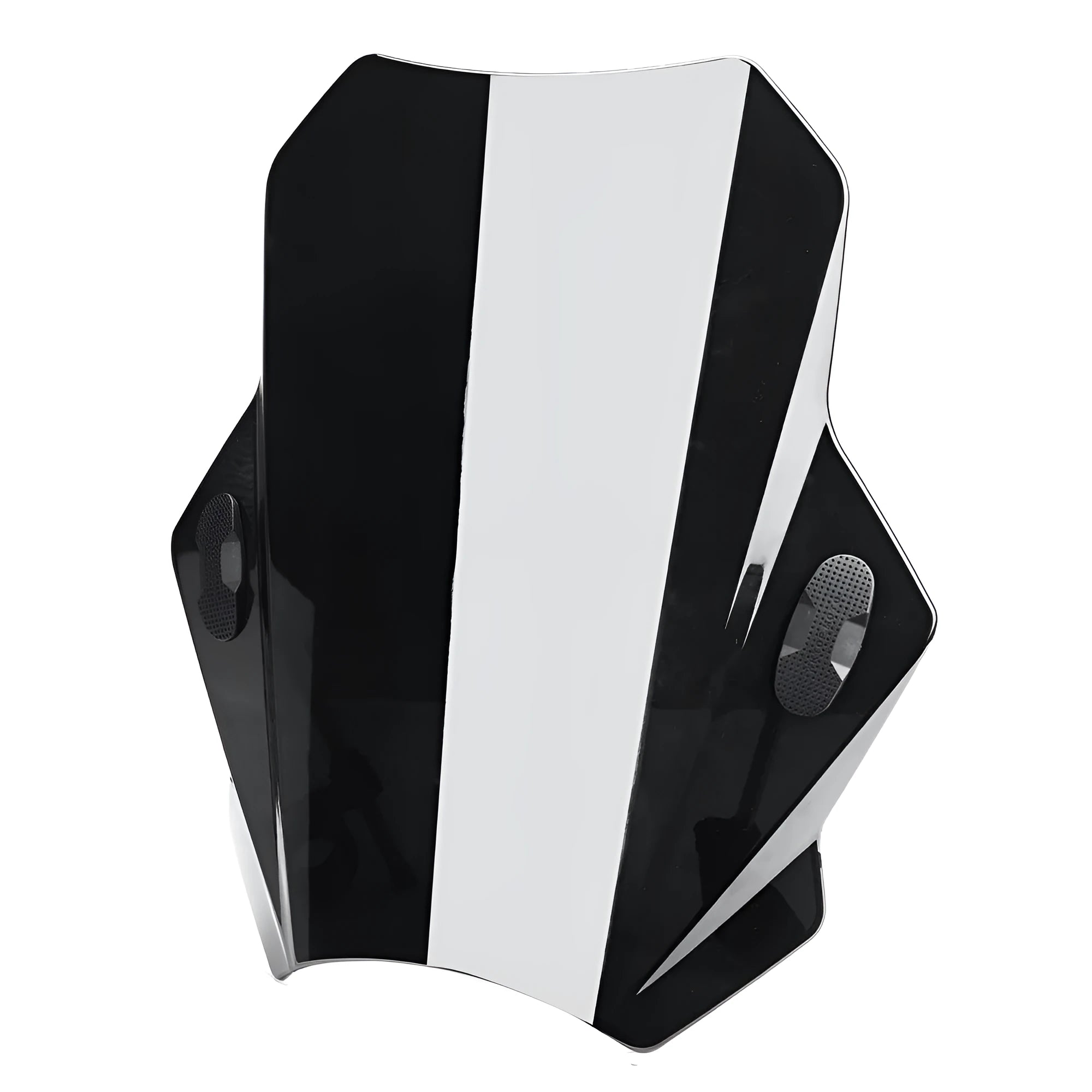 Glass motorcycle windshield for Honda Kawasaki Yamaha Ducati street bike in black 40x40x10cm