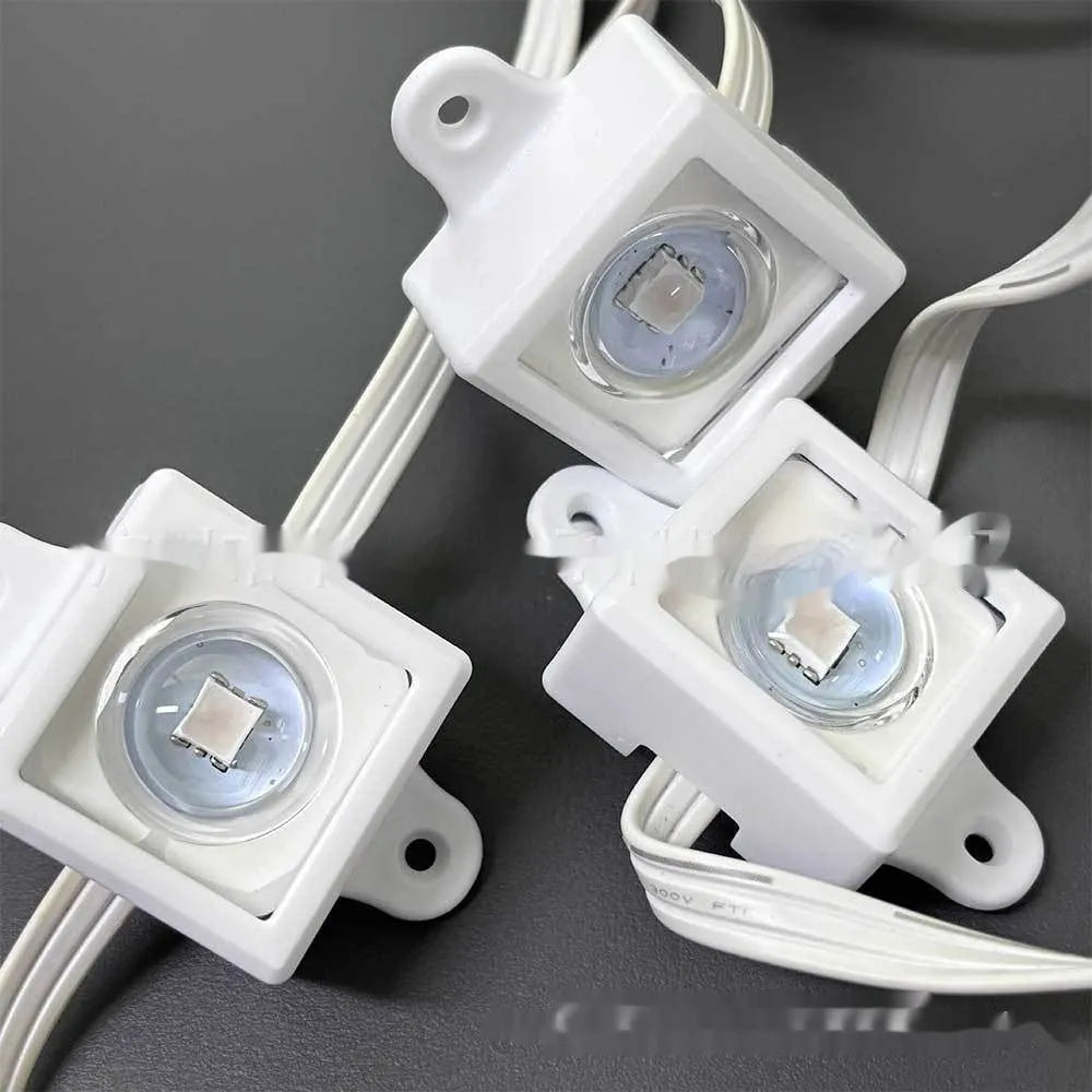 A small white plastic LED light protective lampshade for fixed brackets.