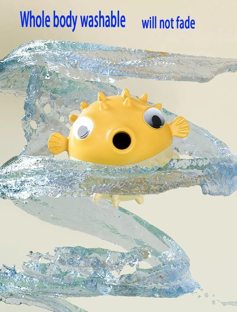 Green fish-shaped interactive dog chew toy with textured surface for treat dispensing