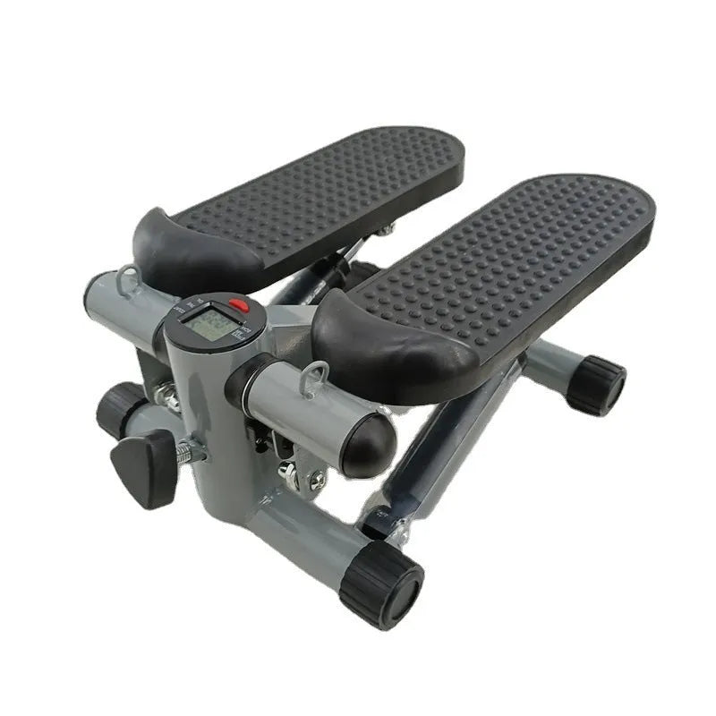 Silver grey hydraulic pedaller machine for home waist slimming and cardio exercise