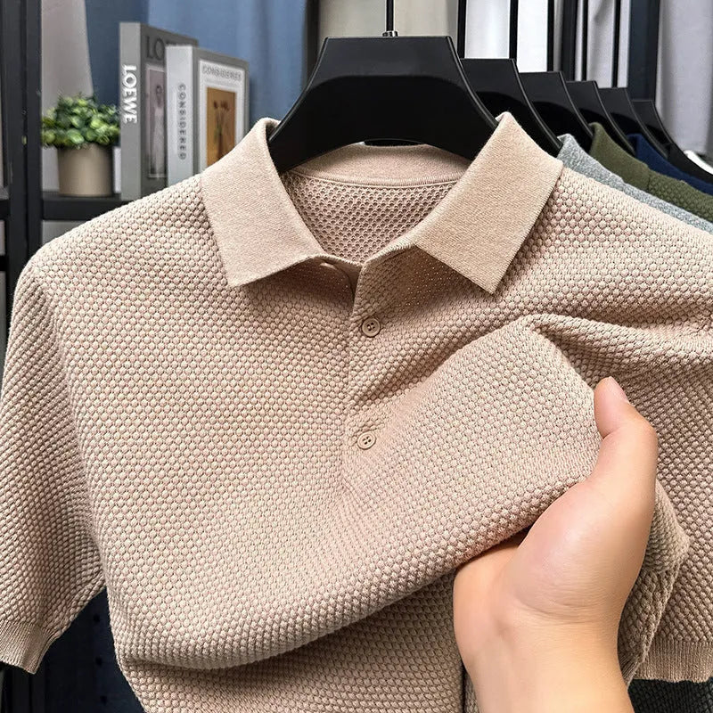 Loose fit pure cotton short sleeve pullover sweater in a choice of six colours.