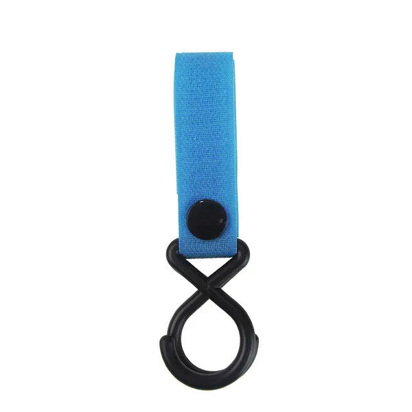 Nylon luggage velcro hook in assorted colours on white background with independent OPP packaging.