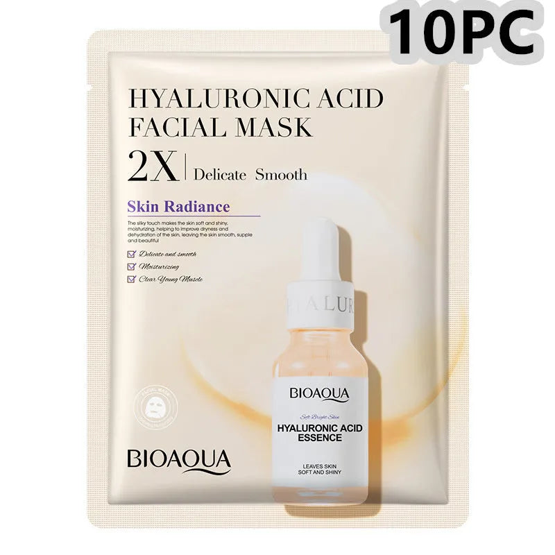 Single collagen facial sheet mask with 30g of clear gel on white background.