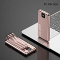 PD66W fast charge power bank 20000 mAh plastic shell cool black with cable