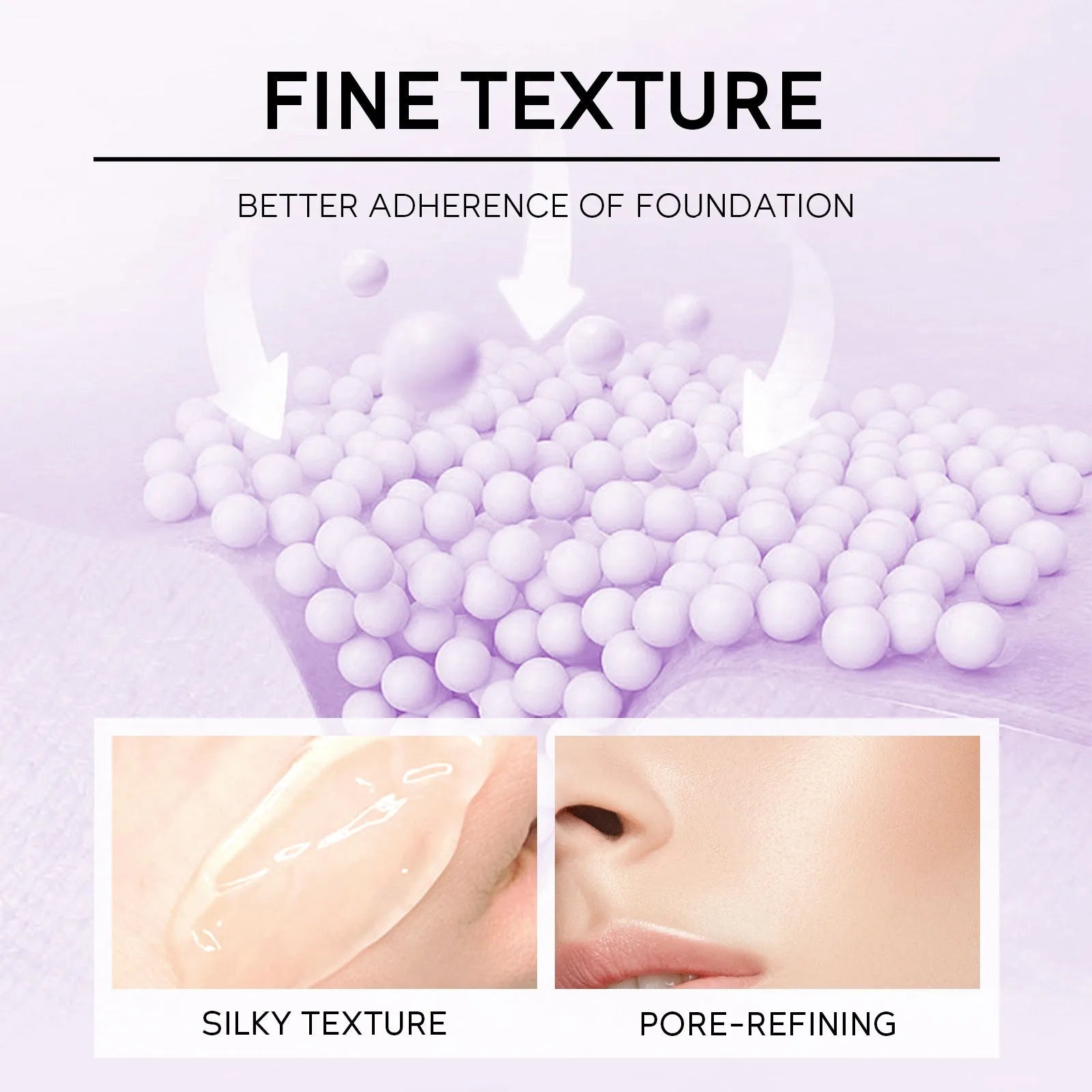 30g moisturising makeup primer tube with colour options: green, pink, and purple.