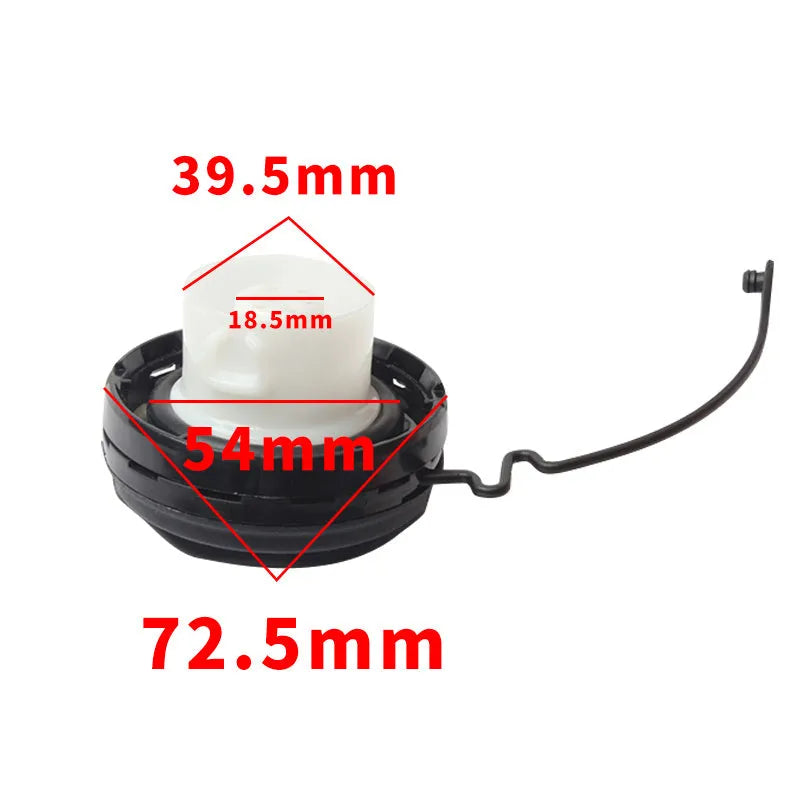 Black snap-type fuel tank cap for Toyota car replacement