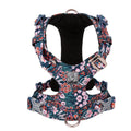 Floral pattern pure cotton pet chest strap for dog walking and training control