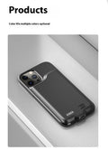 Ultra-thin plastic shell back splint power bank for iPhone 12 Pro Max in rose gold