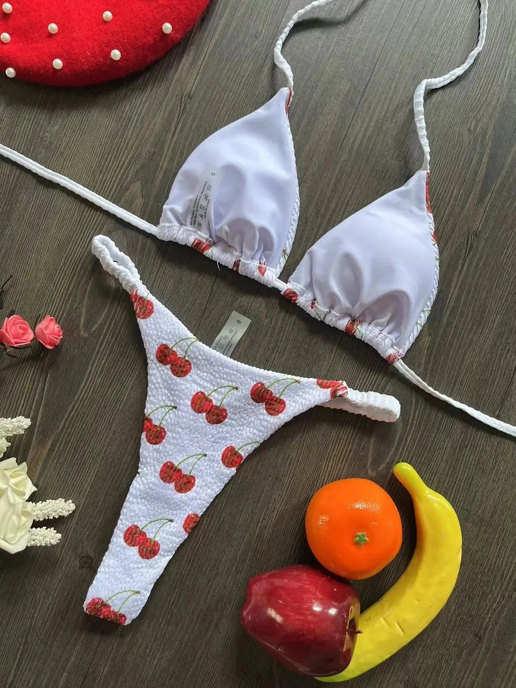 Women's printed bikini swimsuit with cotton lining in multiple colour options for swimming