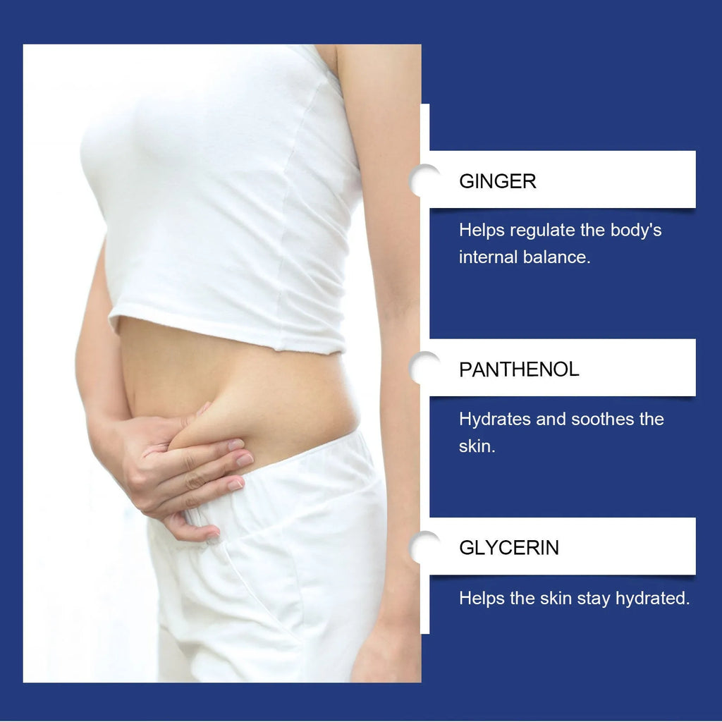 Four moisturising body care patches with ginger and panthenol ingredients in external paste format