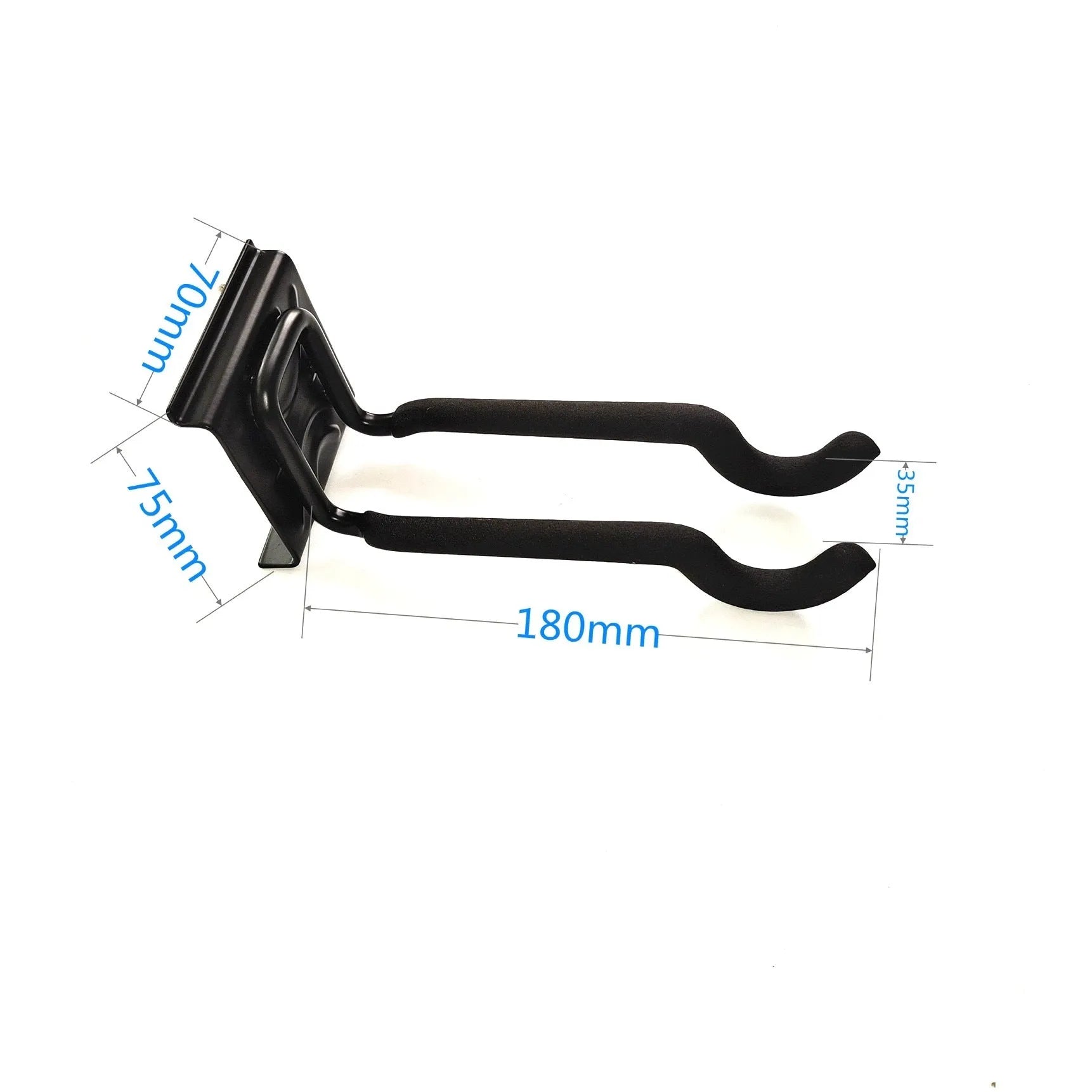 Heavy-duty garage removable adjustable wall hook with carbon steel alloy construction and 2 plates 6 hooks 2 straps