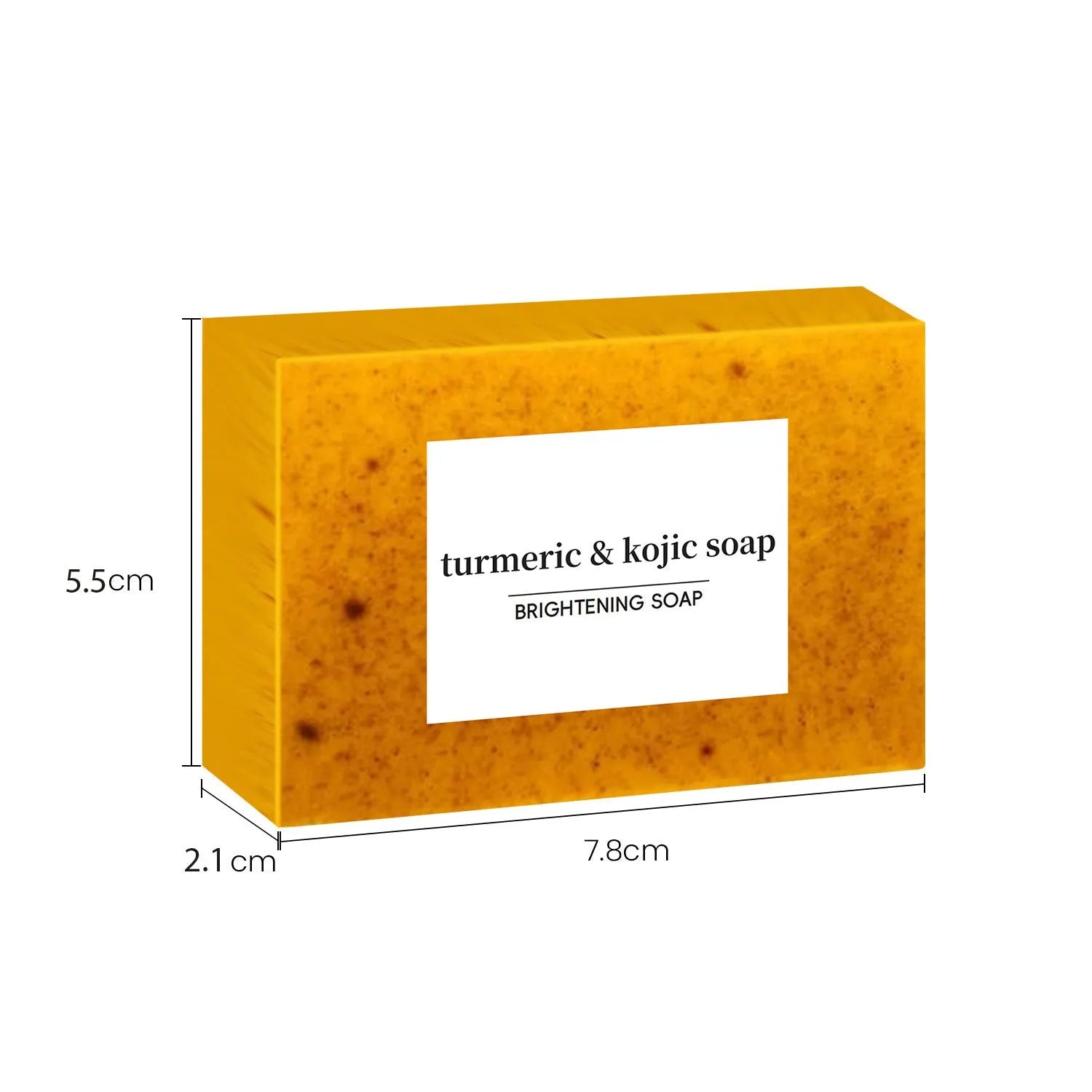 Turmeric facial cleansing mousse pad set with 30 pads, ginger soap, and skincare components