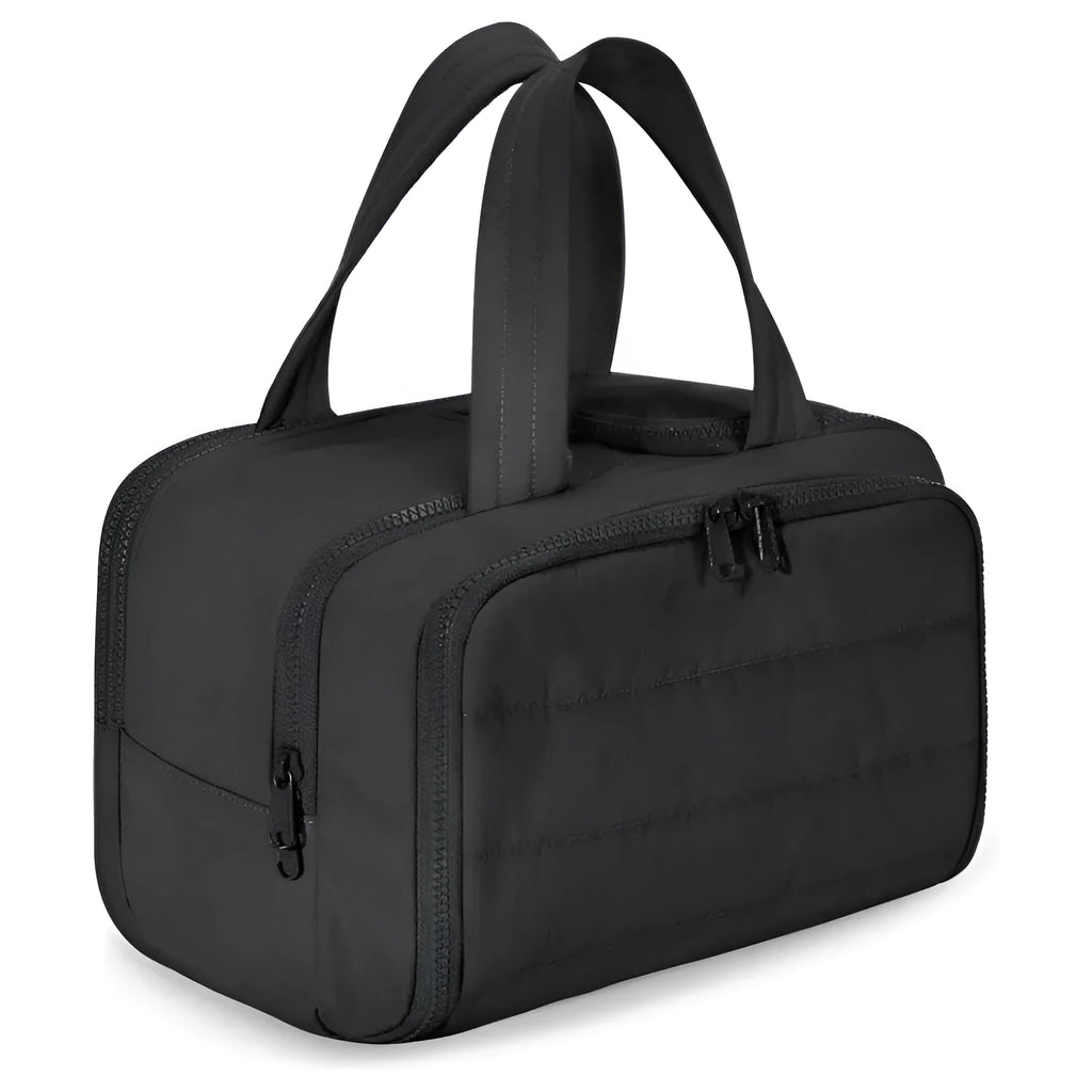 Large lightweight travel toiletry bag in a choice of colours with wide-open main compartment.