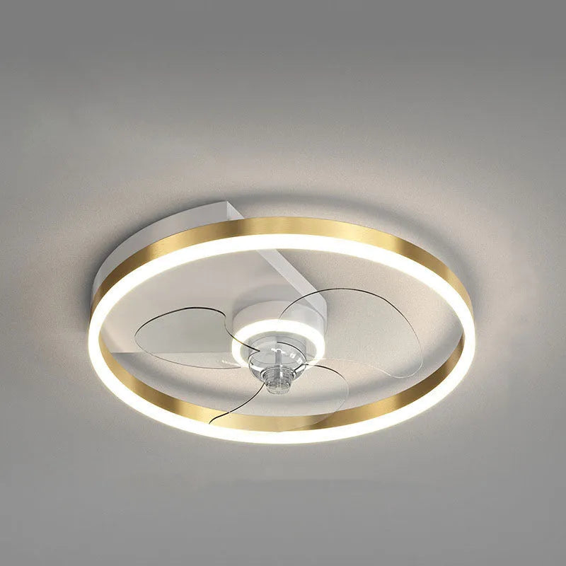 Modern simple Nordic design white LED ceiling lamp for a child's bedroom.