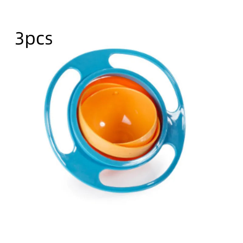 Children's rotating balance bowl in plastic, blue colour, suitable for toddlers over 24 months