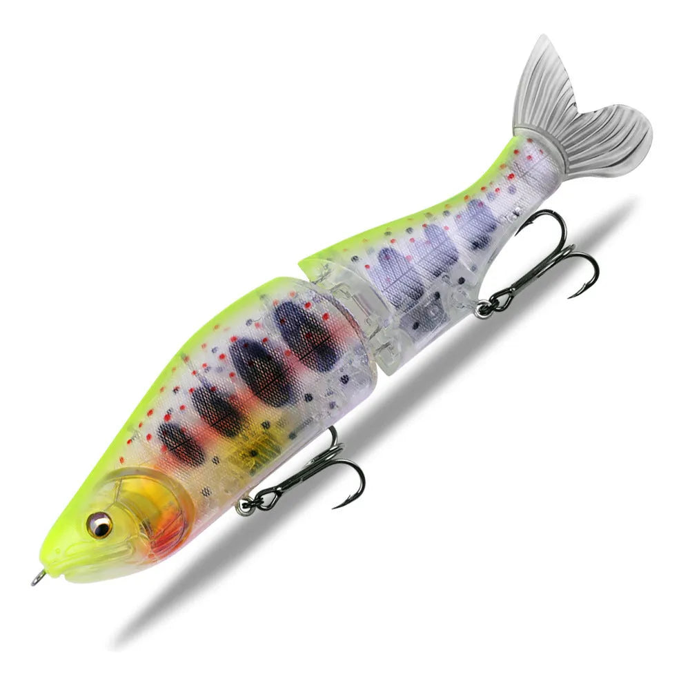 185mm hard plastic fishing lure for bass and pike in one of fifteen colour options