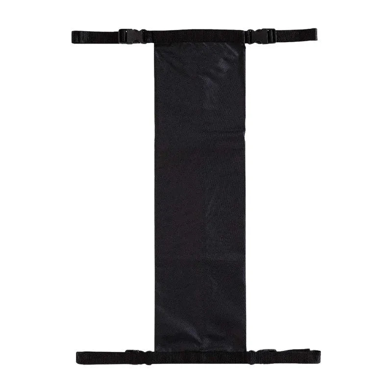Black cylindrical wheelchair pannier bag made from 600D Oxford cloth for oxygen cylinder transport.