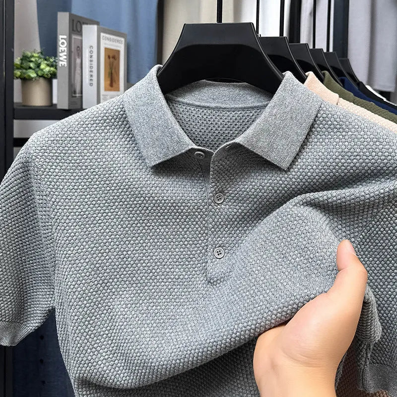 Loose fit pure cotton short sleeve pullover sweater in a choice of six colours.