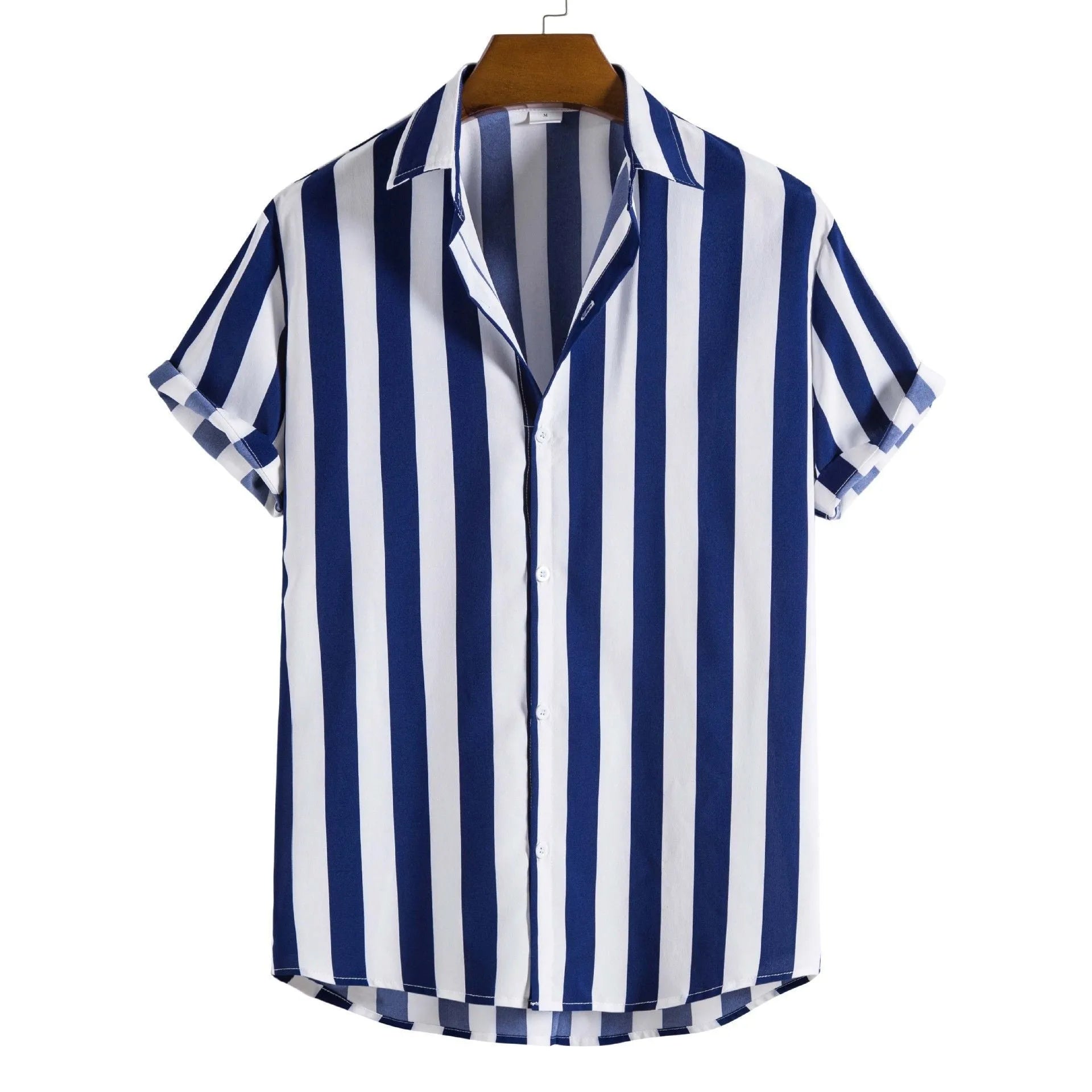 Men's loose fit polo shirt with printed letters on the short sleeve, shown in a selection of available colours.