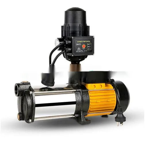 Stainless steel self-priming screw booster pump with cast iron housing for household water pressure boosting, AU plug