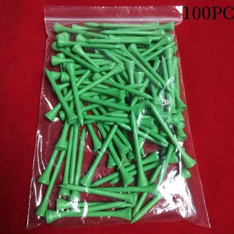Golf ball tray nail seat with 100 multicolour pins in a 7-slot format