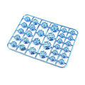 30-piece motorcycle ABS plastic screw cap set in eight colours for bolt covering