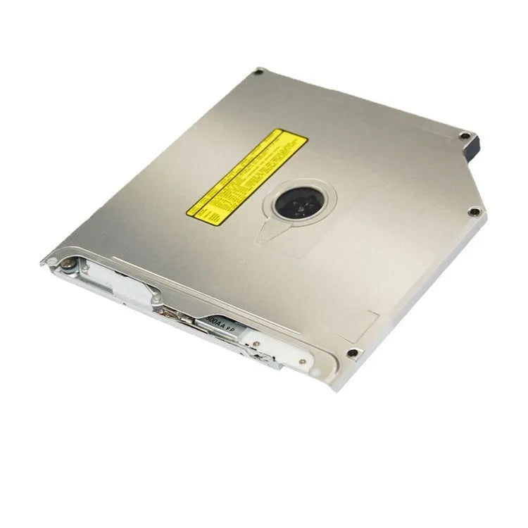 Silver internal optical drive for Apple MacBook Pro 13 laptop with SATA connector.