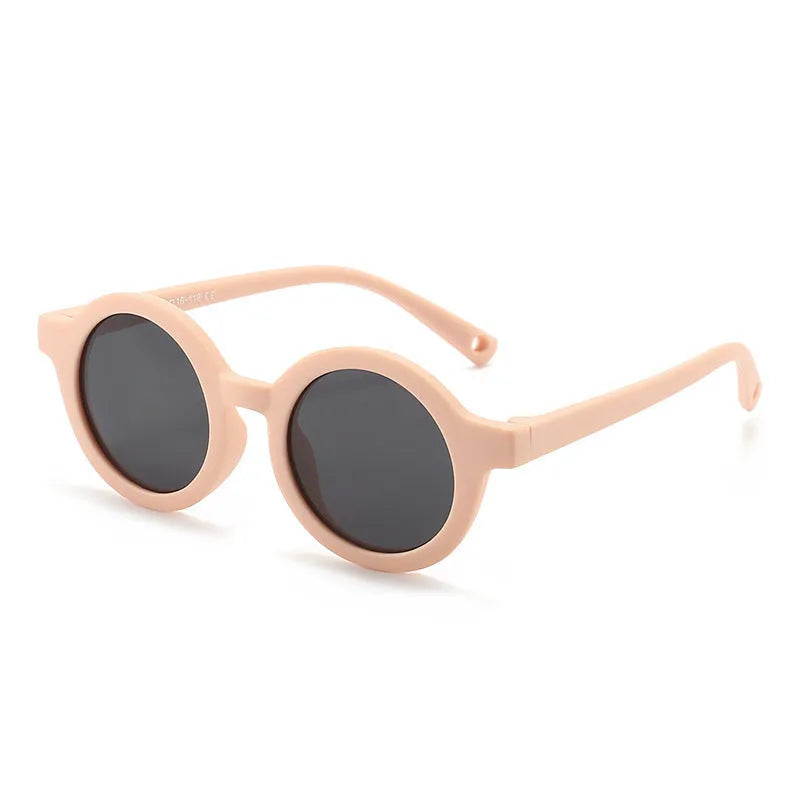 Children's silicone sunglasses for 0-3 years with UV400 protection and polarised TAC lenses
