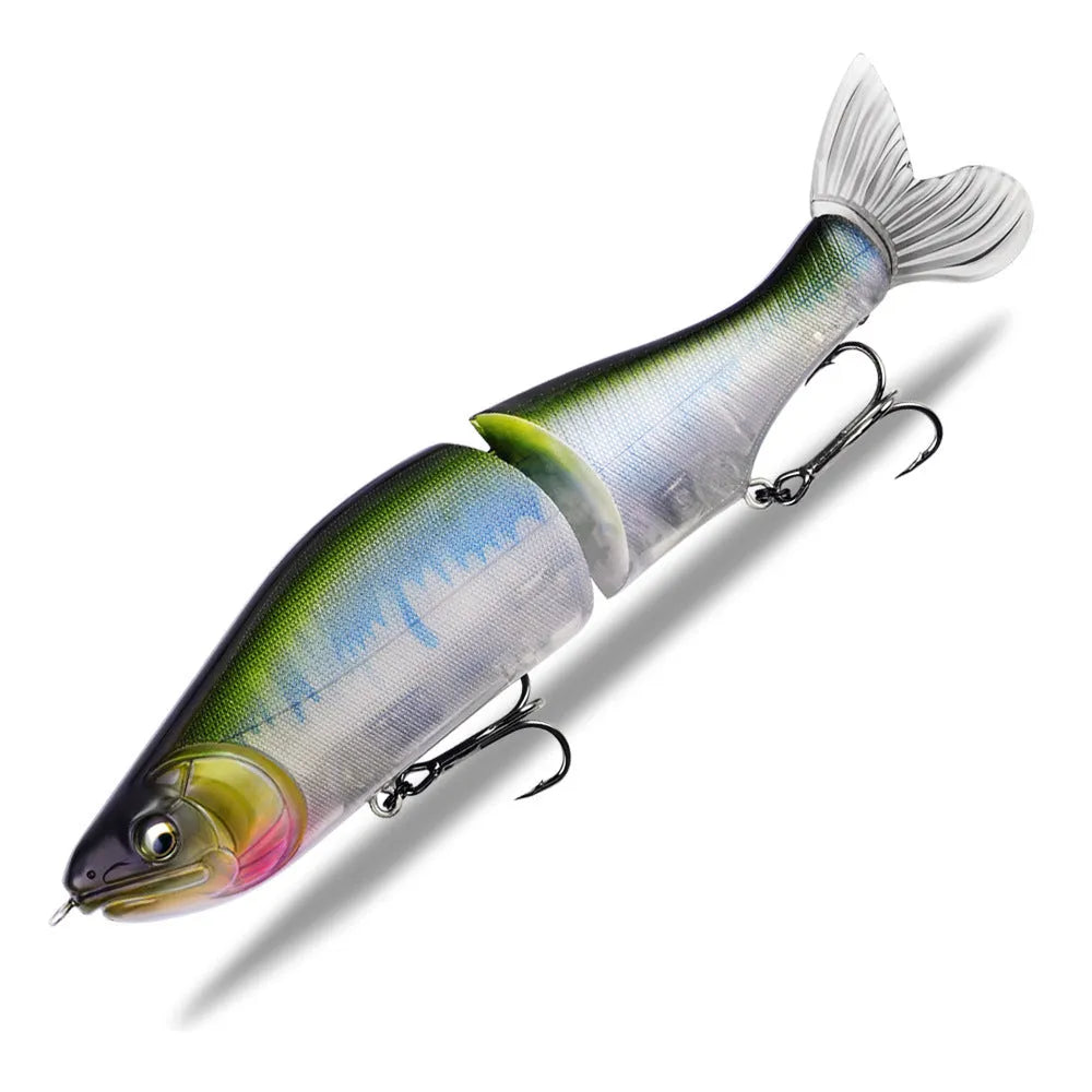 185mm hard plastic fishing lure for bass and pike in one of fifteen colour options