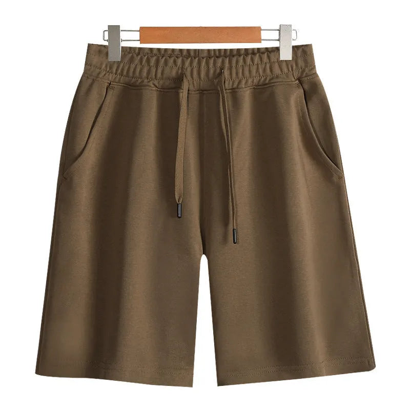 Cotton straight cut sports shorts in multiple colours with micro-elastic fabric for summer wear