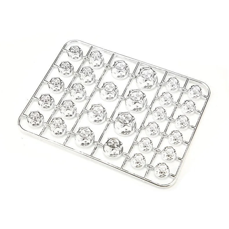 30-piece motorcycle ABS plastic screw cap set in eight colours for bolt covering