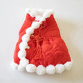 Red Chinese-style pet clothing with thick fur collar and knot detailing for dogs and cats