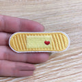 Pack of 10 computer embroidered patch badges for clothing decoration and DIY crafts.