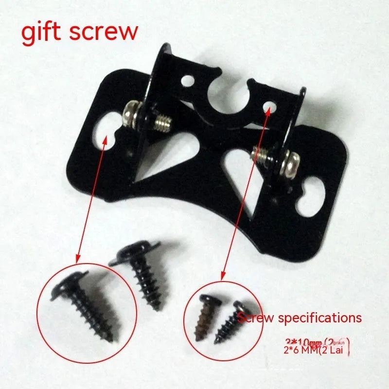 Black metal adjustable car camera mounting bracket with 120-degree rotation capability