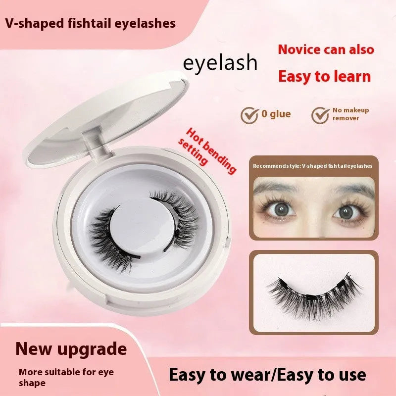 Magnetic suction false eyelashes Little Devil Supernatural Magnet Suit in mink material with white clip