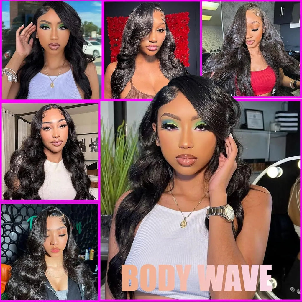 Black medium long curly synthetic wig with lace mesh cap, showing 22-inch waves in M1613 colour.