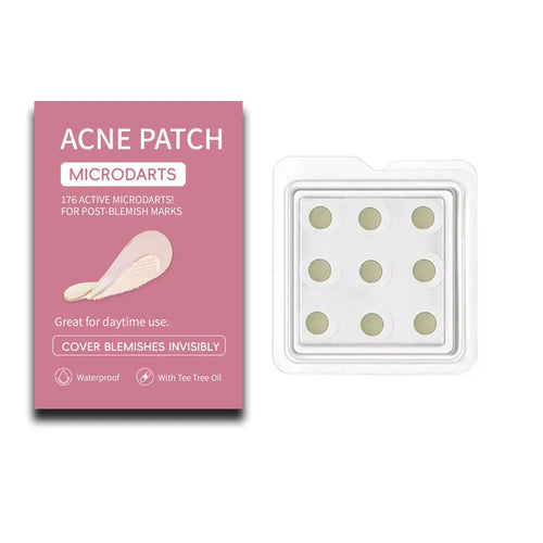 Box of 9 non-irritating acne patches for pimple desalting and closed comedone treatment