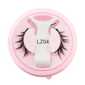 Reusable waterproof false eyelashes with glue-free design in five natural thickness styles